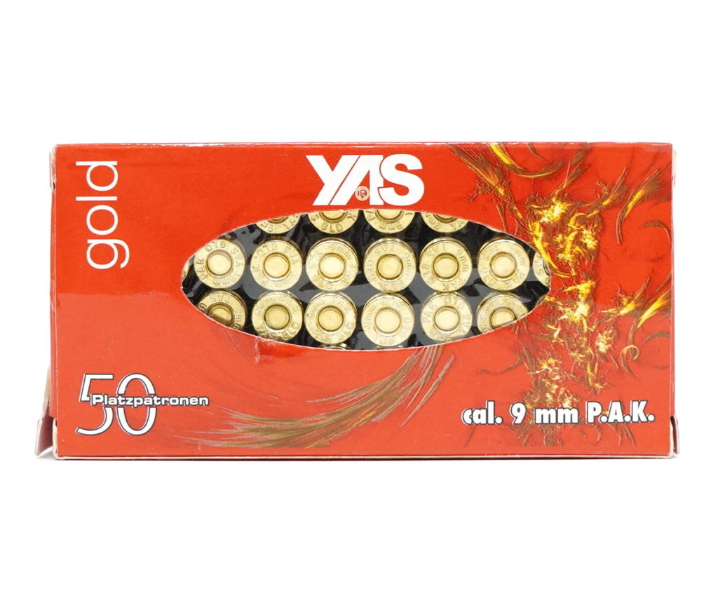 Патроны светозвукового действия 9 мм P.A.K. Gold Blank (YAS)